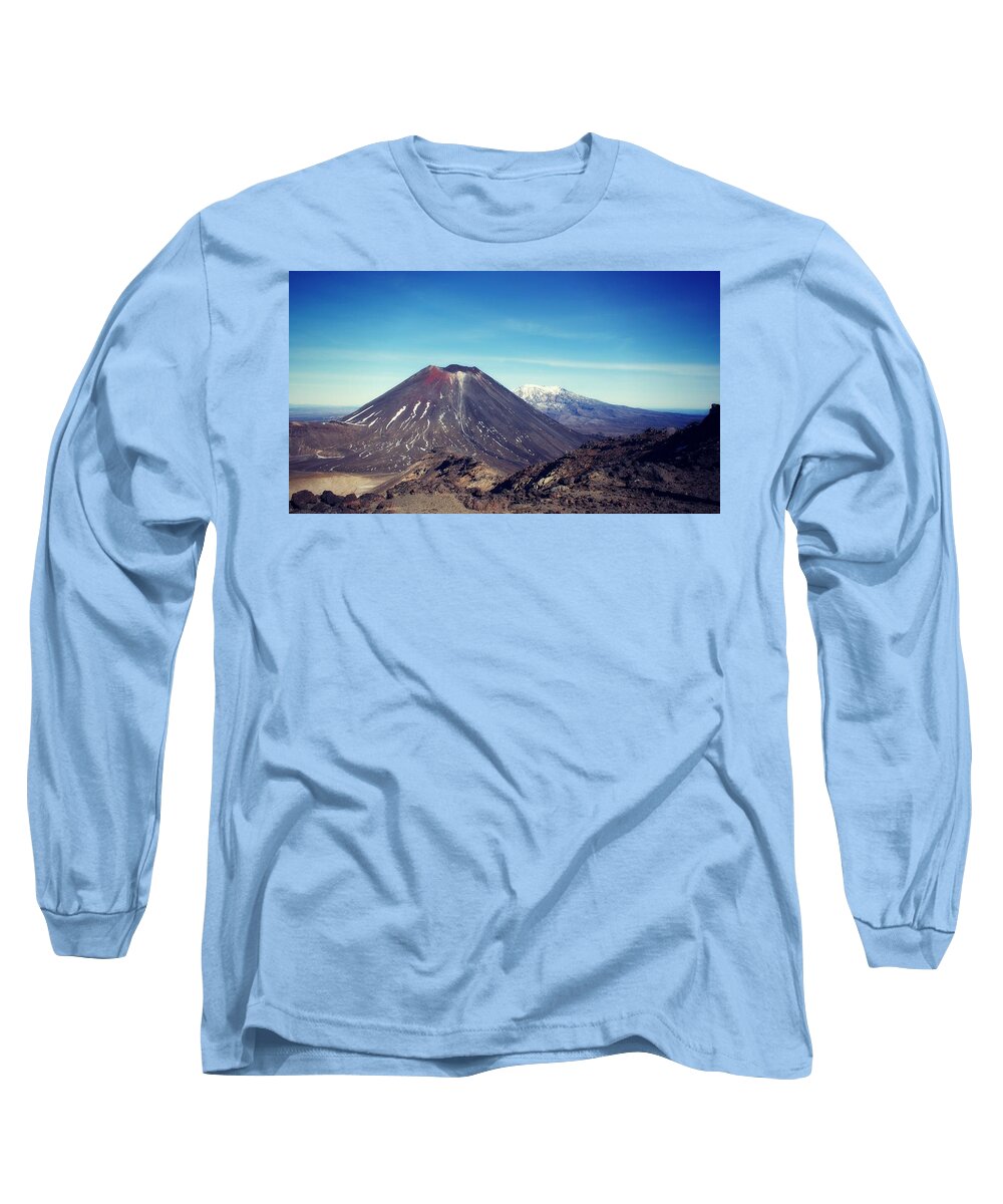 Nz Long Sleeve T-Shirt featuring the photograph NZ by Jules Traum