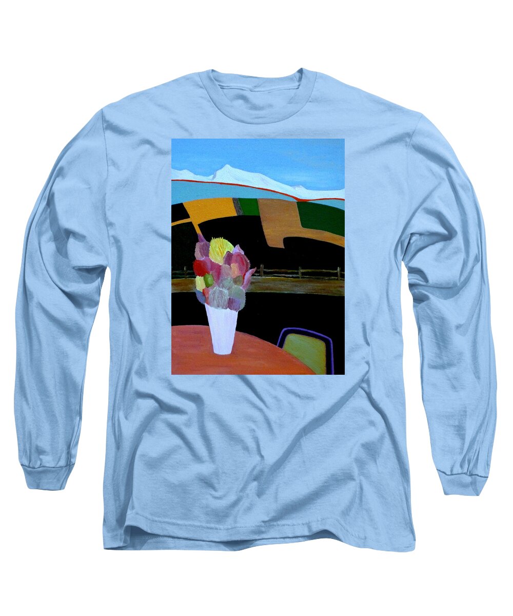 France Long Sleeve T-Shirt featuring the painting October Morning 22 by Bill OConnor