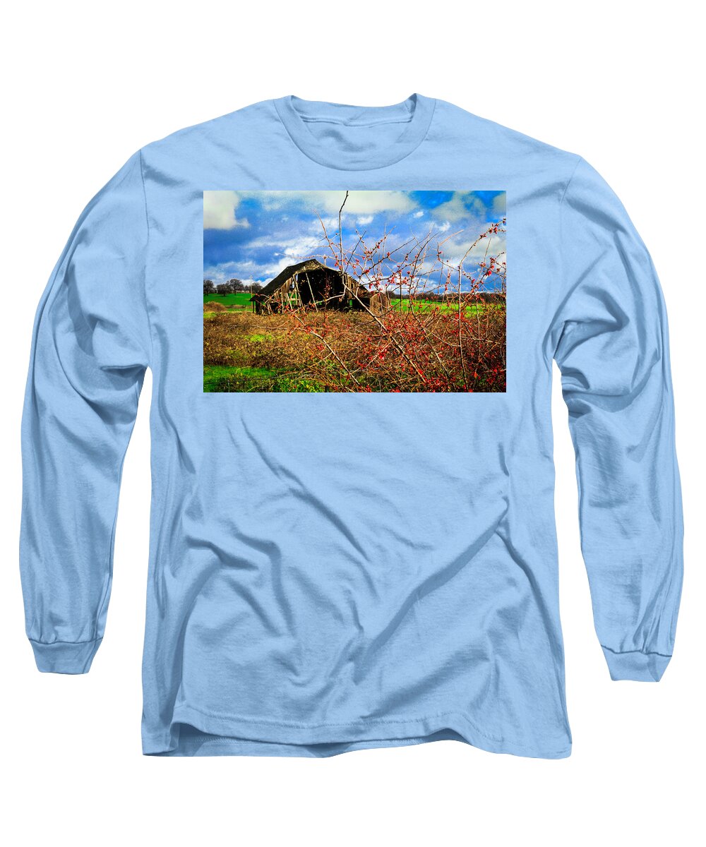 Old Barn Long Sleeve T-Shirt featuring the photograph Old Barn by Dr Janine Williams