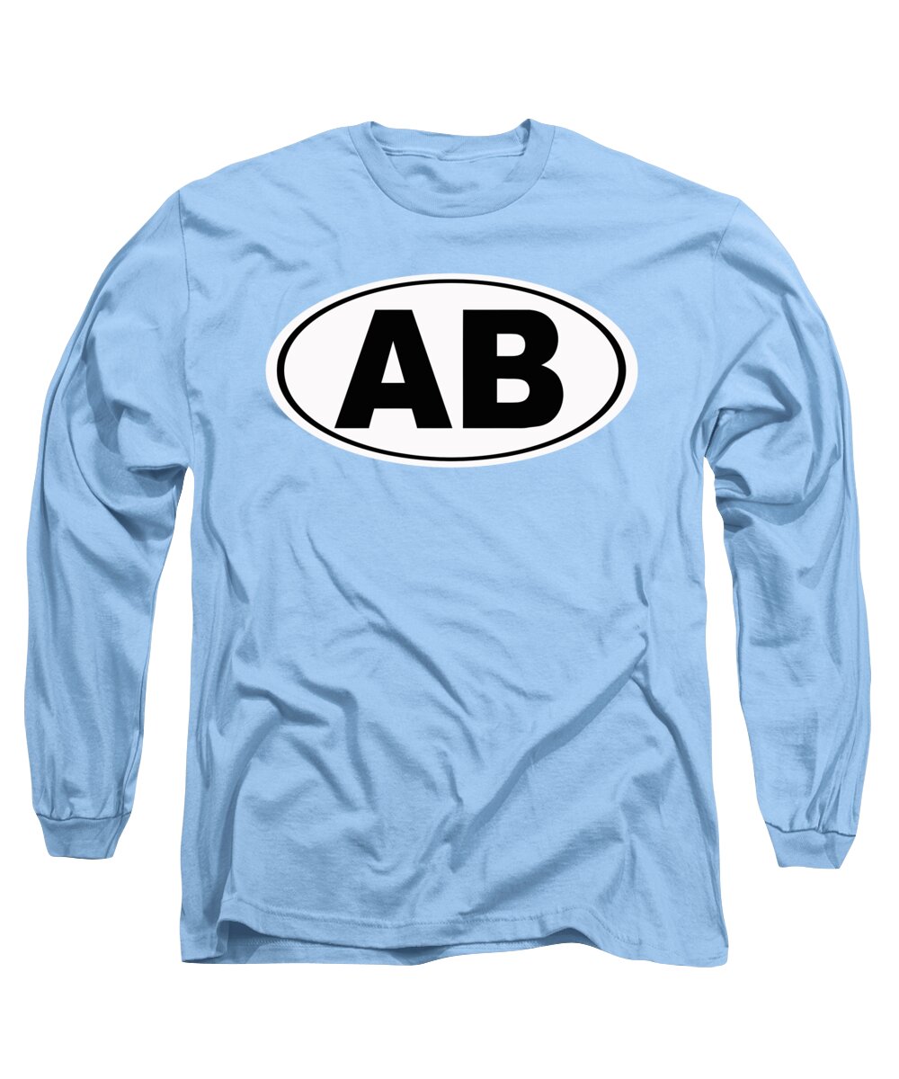 Ab Long Sleeve T-Shirt featuring the photograph Oval AB Atlantic Beach Florida Home Pride by Keith Webber Jr