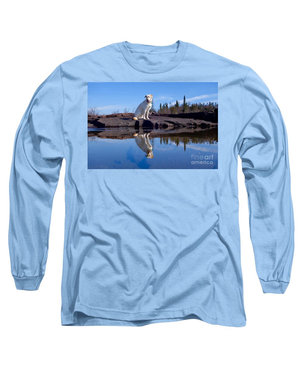 Betsy Long Sleeve T-Shirt featuring the photograph Perfect Reflections by Sandra Updyke