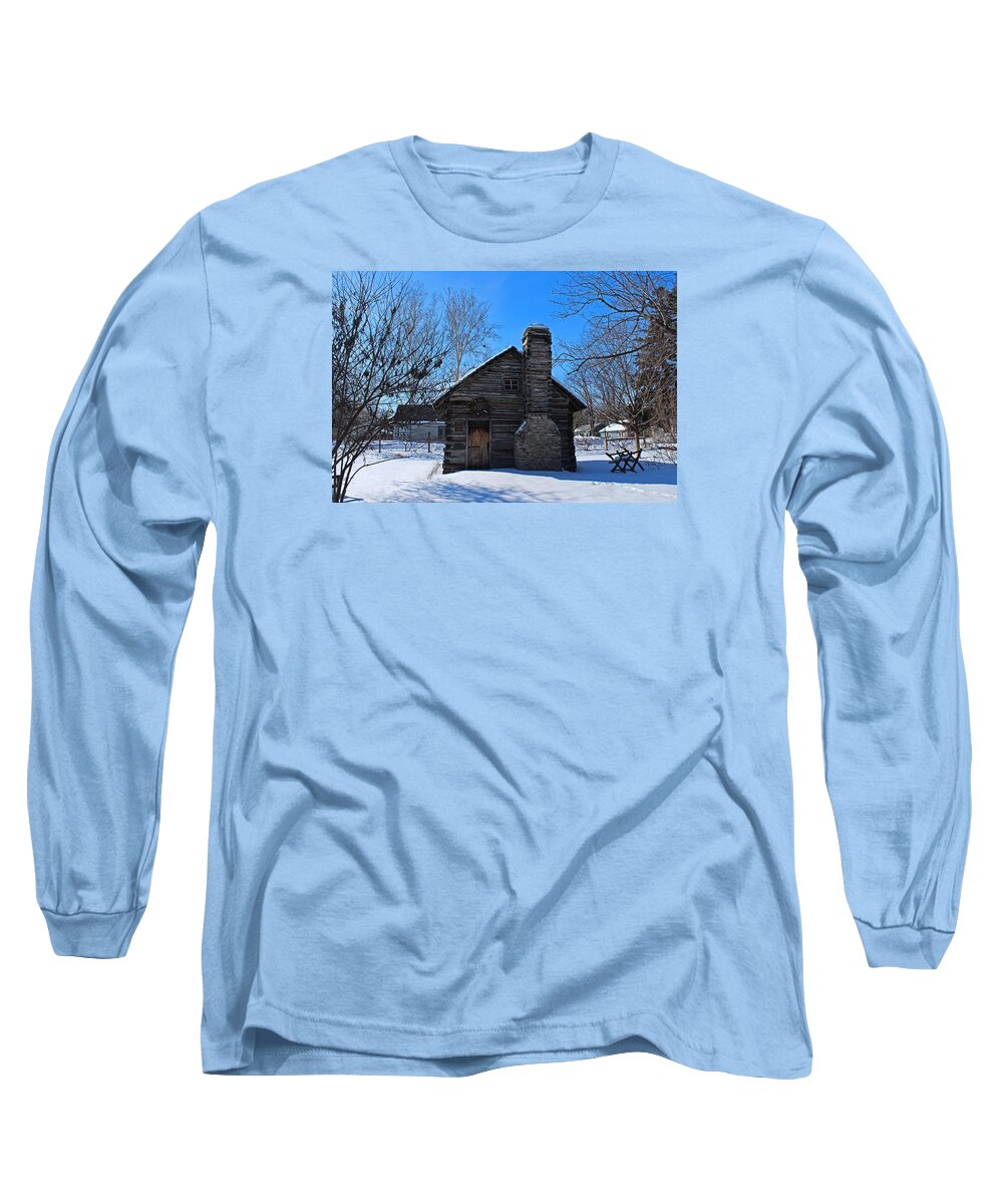 Peter Navarre Long Sleeve T-Shirt featuring the photograph Peter Navarre Cabin I by Michiale Schneider