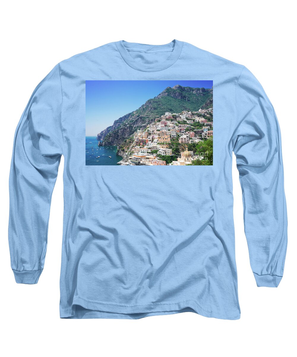 Positano Long Sleeve T-Shirt featuring the photograph Positano by Anastasy Yarmolovich