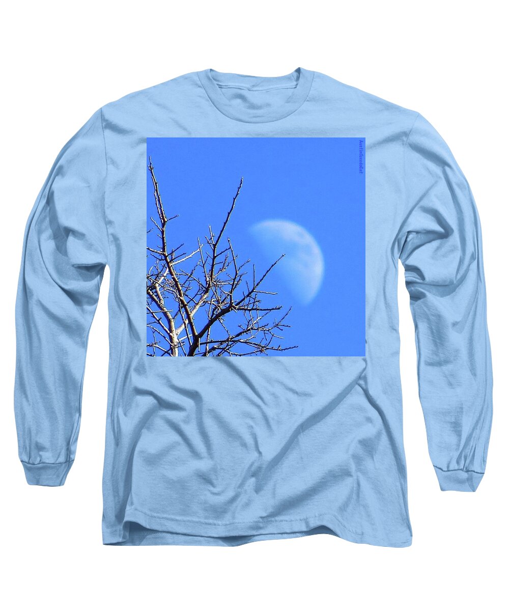 Branches Long Sleeve T-Shirt featuring the photograph Reaching For The #moon.

#perspective by Austin Tuxedo Cat