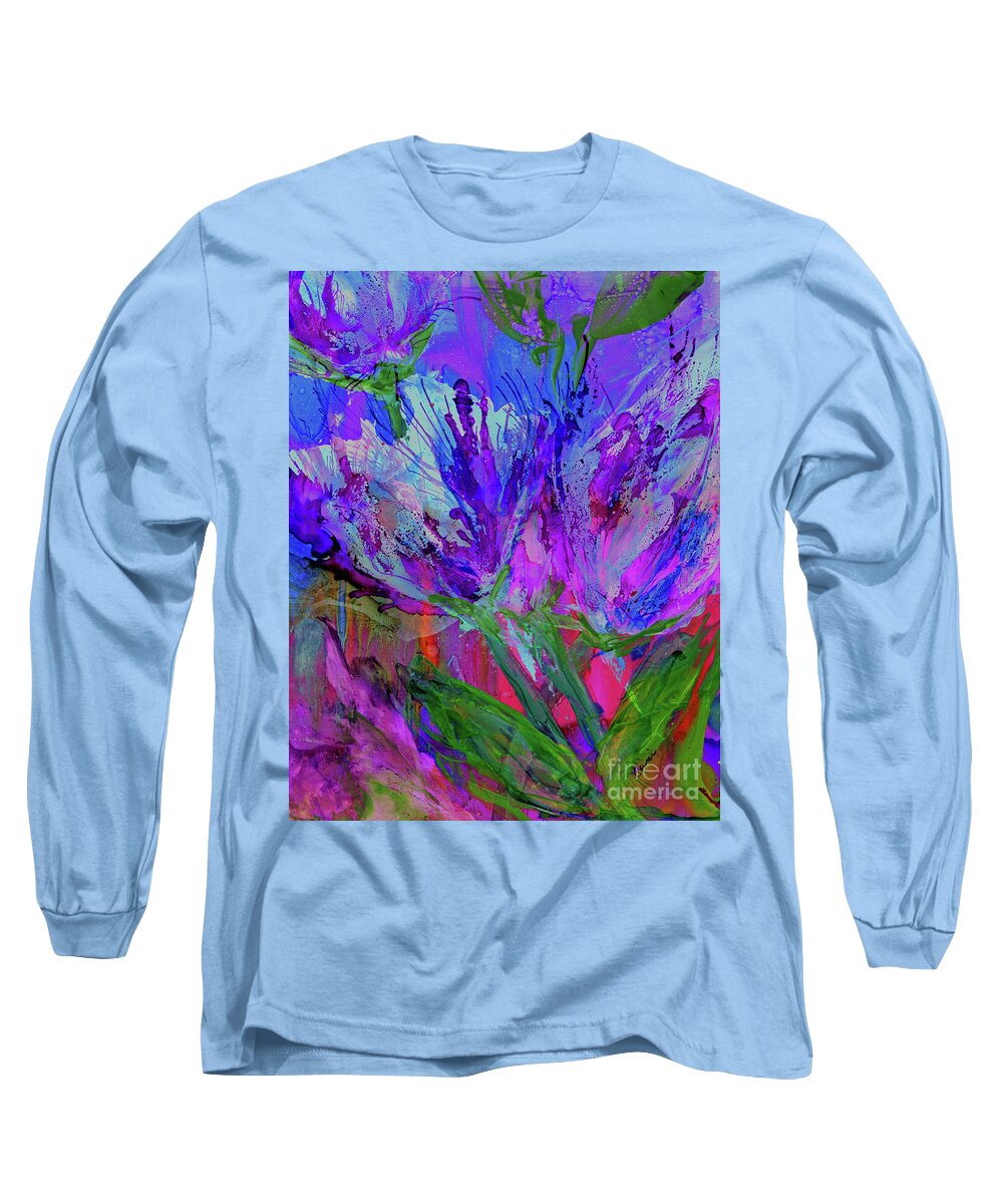 Abstract Long Sleeve T-Shirt featuring the photograph Repurposed by Eunice Warfel