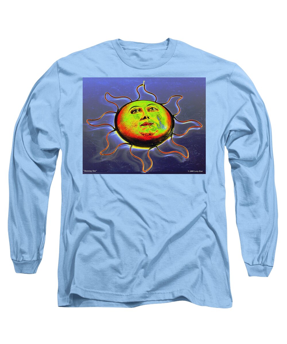 Sun Long Sleeve T-Shirt featuring the photograph Running Sun by Larry Beat