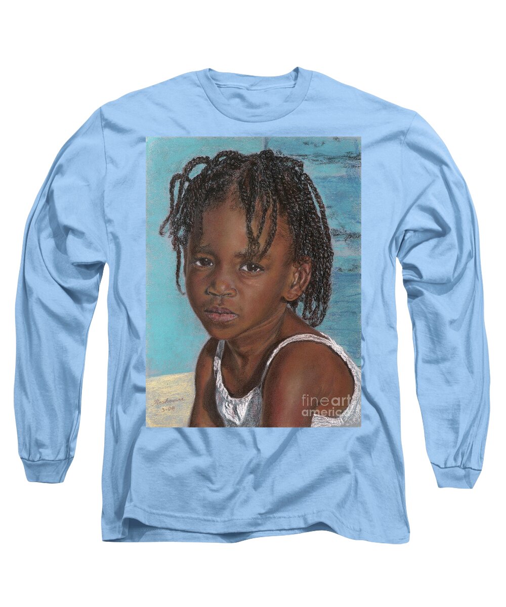 Roshanne Long Sleeve T-Shirt featuring the pastel Sara by Roshanne Minnis-Eyma