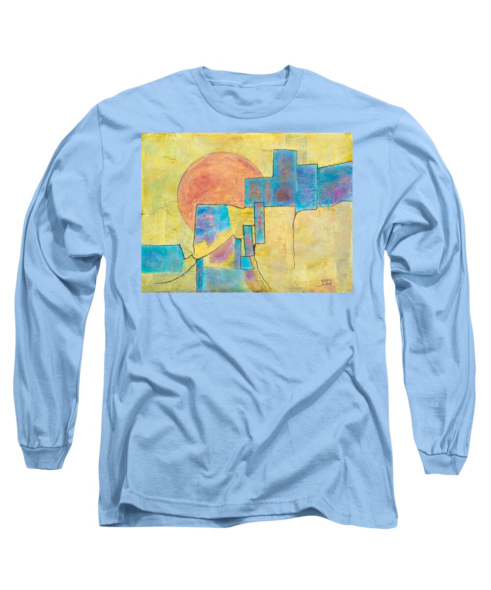Sausalito Long Sleeve T-Shirt featuring the painting Sausalito by Nancy Jolley
