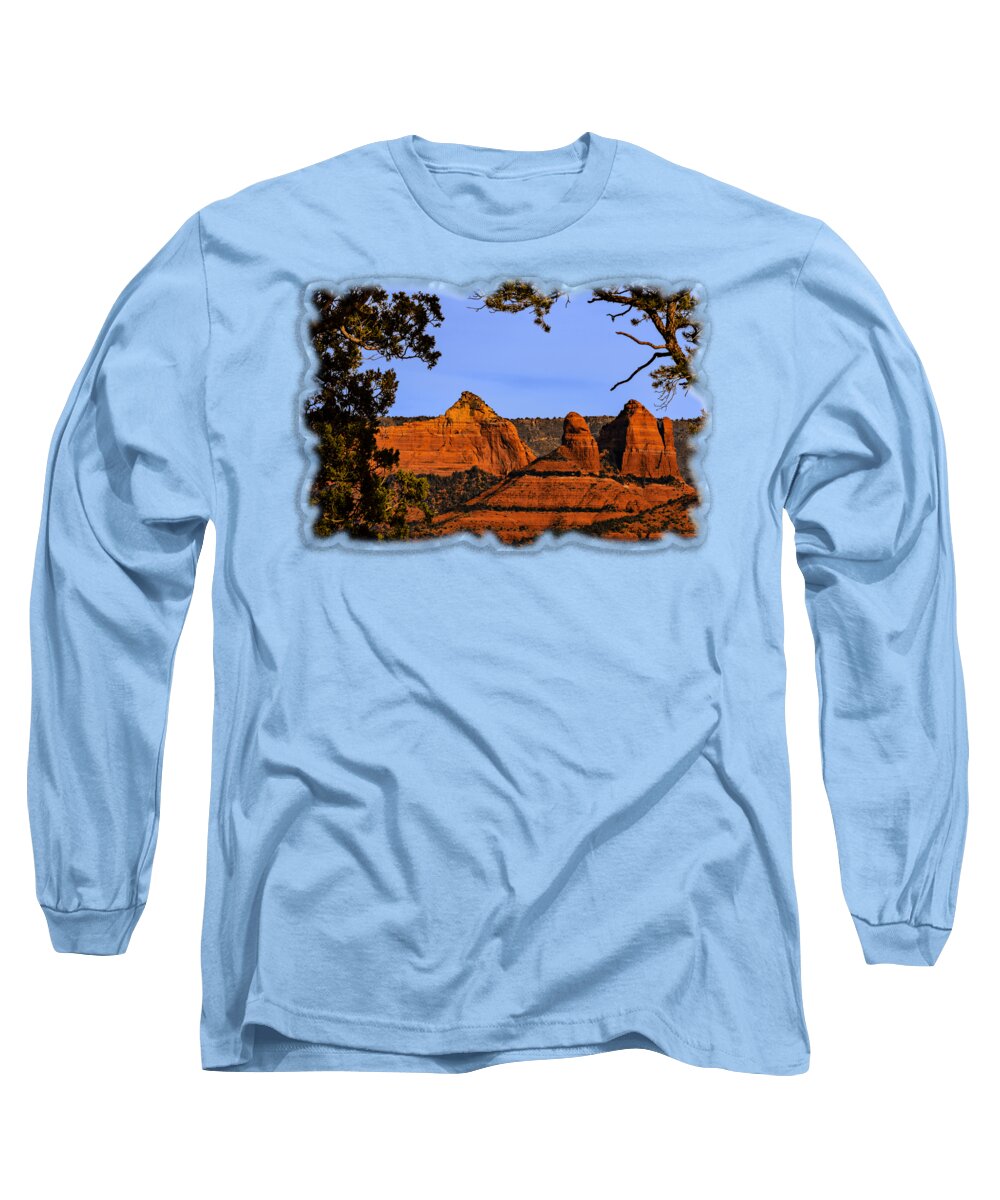 Acrylic Prints Long Sleeve T-Shirt featuring the photograph Sedona Red Rocks by Mark Myhaver
