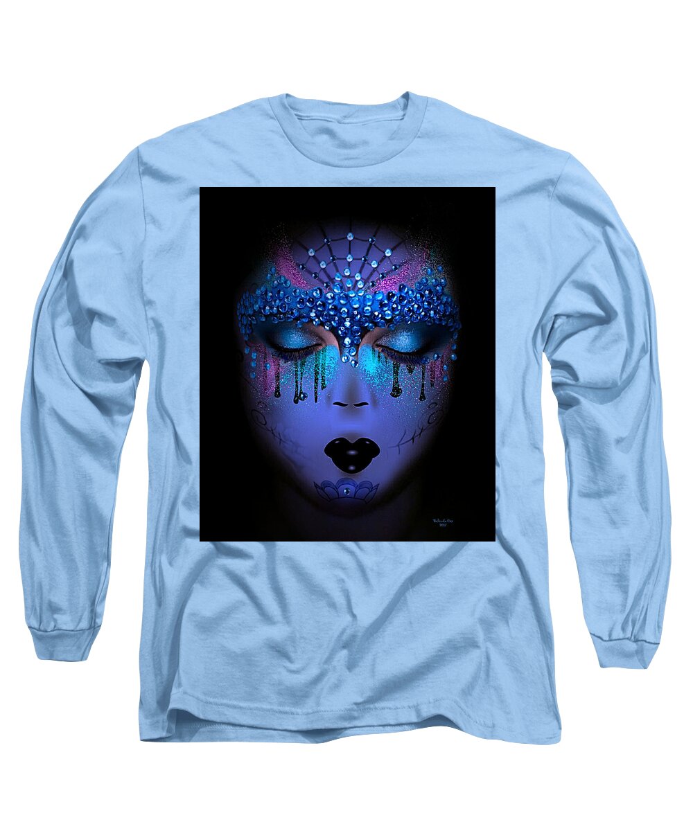  Long Sleeve T-Shirt featuring the digital art See No Evil, Hear no Evil, Speak no Evil by Artful Oasis