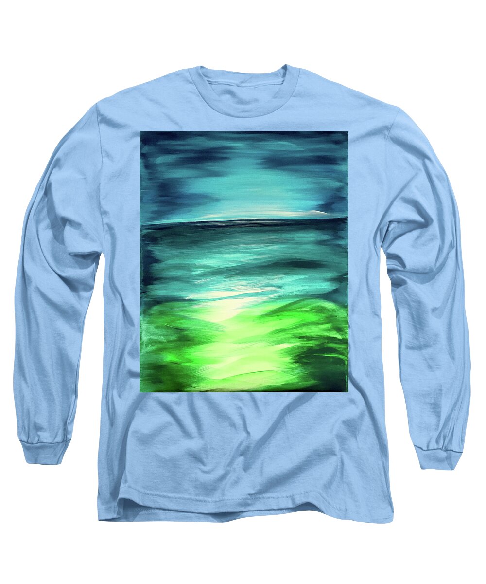 Serenity Long Sleeve T-Shirt featuring the painting Serenity by Michelle Pier