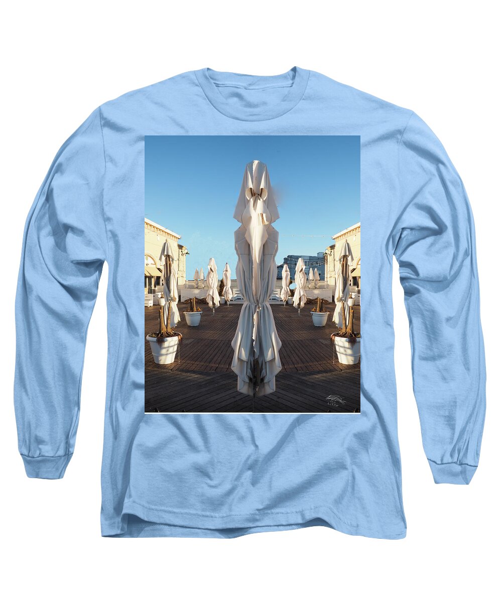 Atlantic City Long Sleeve T-Shirt featuring the digital art Sisters, Let Us Pray by Leon DeVose