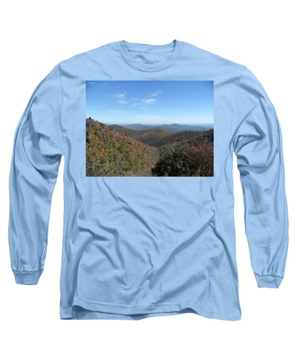 Smoky Mountains Long Sleeve T-Shirt featuring the photograph Smokies 6 by Val Oconnor