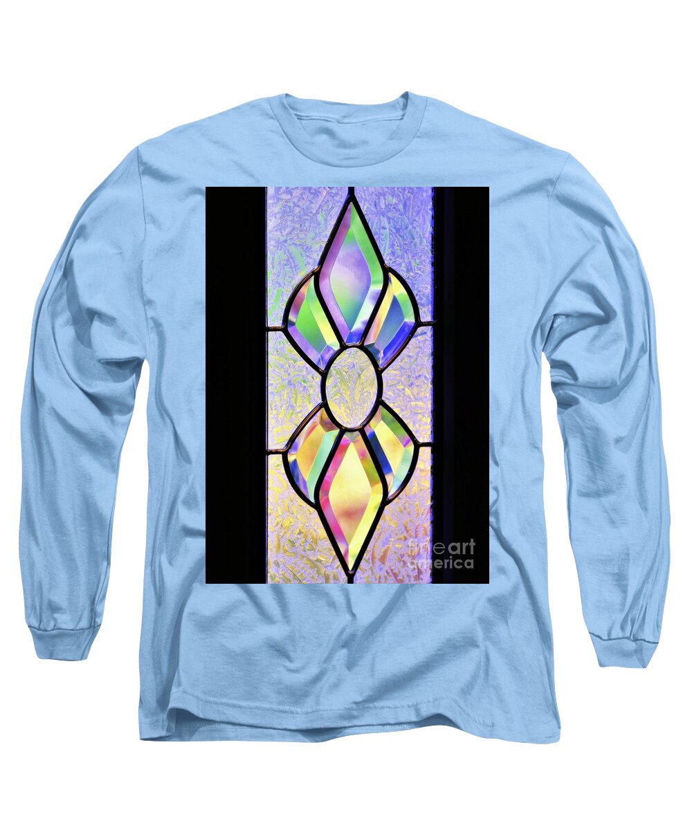 Still Life Long Sleeve T-Shirt featuring the photograph Stained Glass Watercolor by Diann Fisher