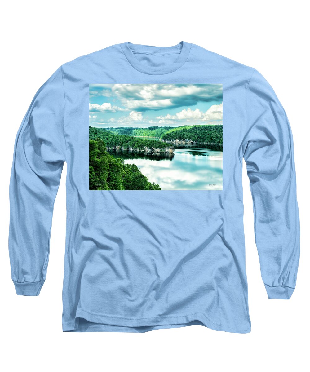 Summersville Long Sleeve T-Shirt featuring the photograph Summertime At Long Point by Mark Allen