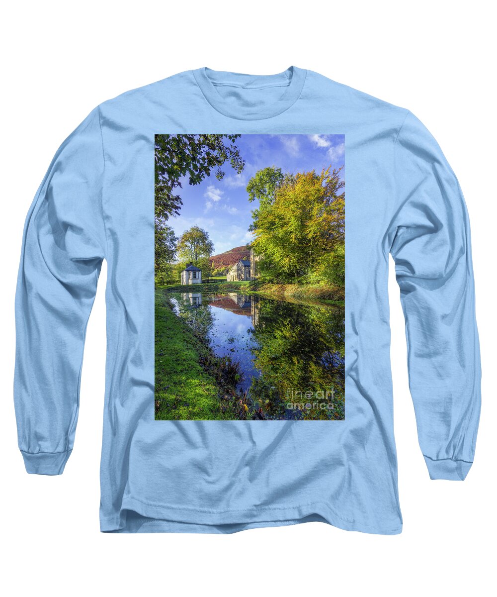 Pond Long Sleeve T-Shirt featuring the photograph The Autumn Pond by Ian Mitchell