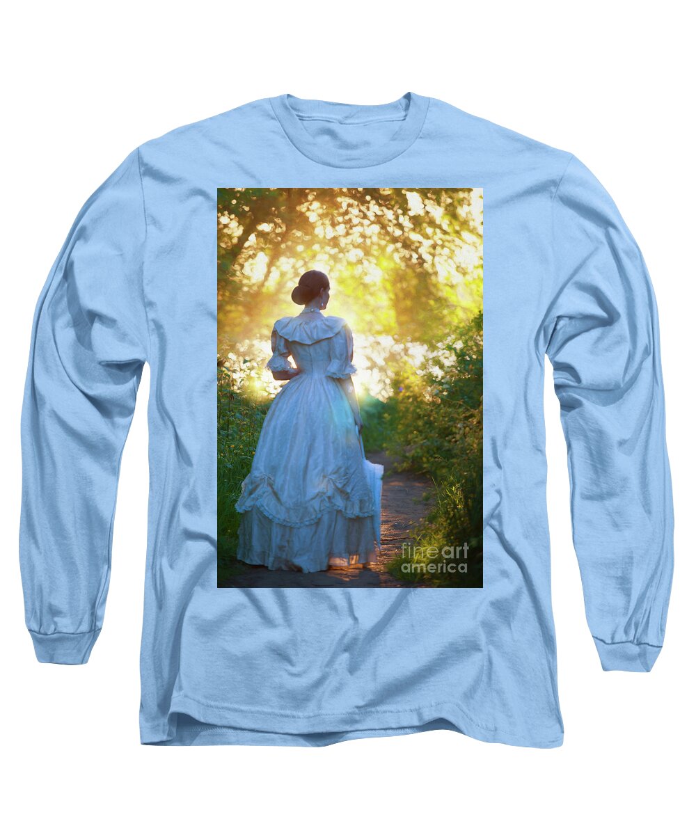 Victorian Long Sleeve T-Shirt featuring the photograph The Evening Walk by Lee Avison