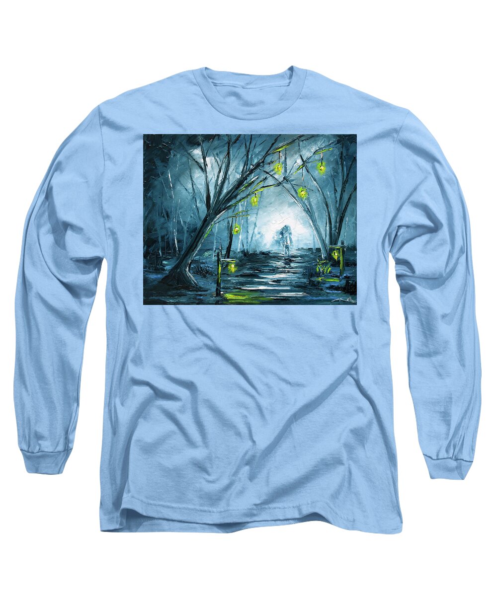 Headless Long Sleeve T-Shirt featuring the painting The Hollow Road by Nelson Ruger