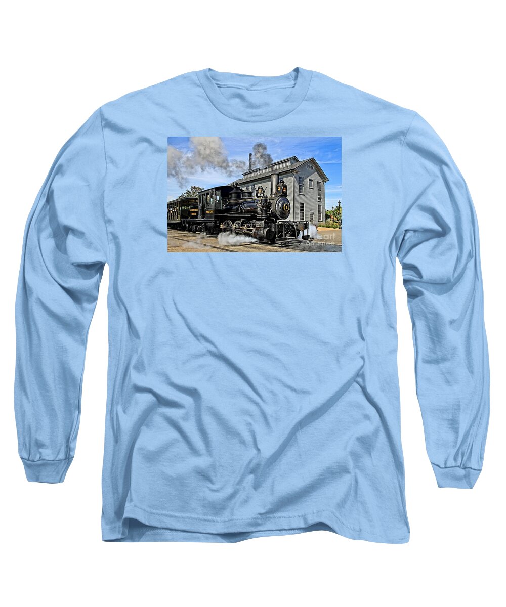 Train Long Sleeve T-Shirt featuring the photograph The Torch Lake by DJ Florek