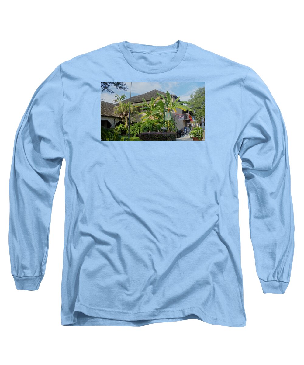 Augustine Long Sleeve T-Shirt featuring the photograph Tropical atmosphere in St Augustine by Ules Barnwell