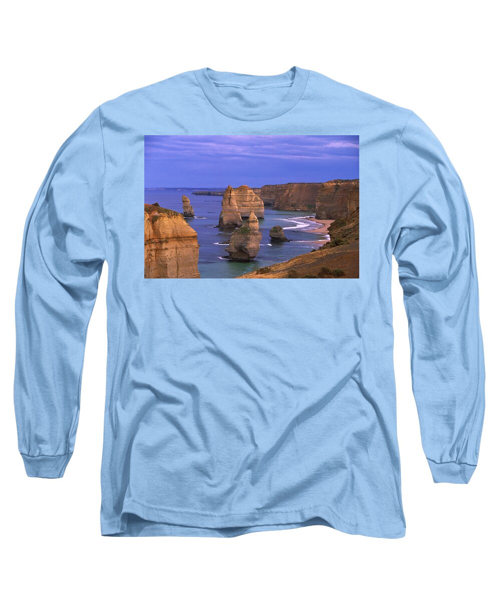 00197868 Long Sleeve T-Shirt featuring the photograph Twelve Apostles, Port Campbell by Konrad Wothe