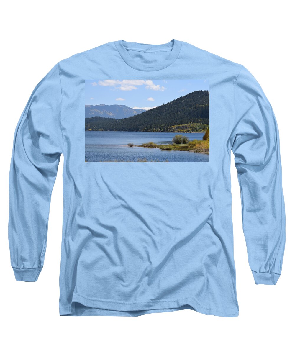 Twin_lakes Long Sleeve T-Shirt featuring the photograph Twin Lakes by Margarethe Binkley