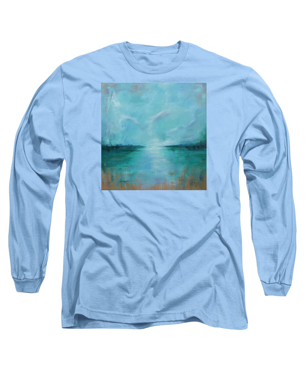 Landscape Long Sleeve T-Shirt featuring the painting Wandering by Joanne Grant