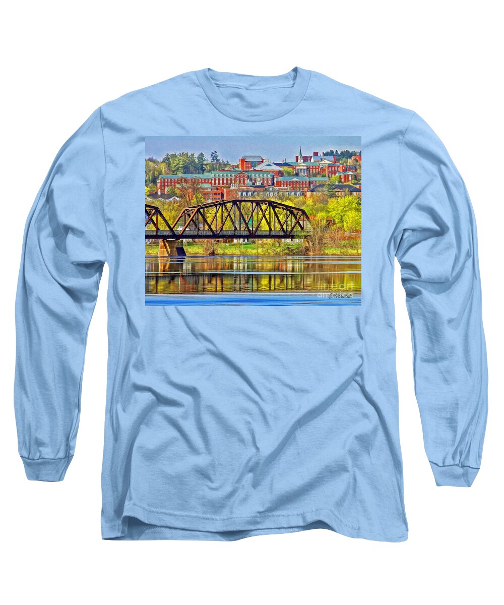 Campus Long Sleeve T-Shirt featuring the photograph Campus In Spring by Carol Randall
