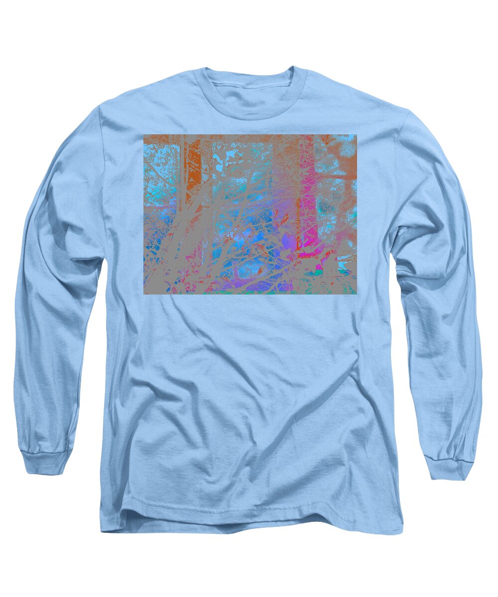 Blue Long Sleeve T-Shirt featuring the photograph Abstract Landscape Blue Sky by Itsonlythemoon