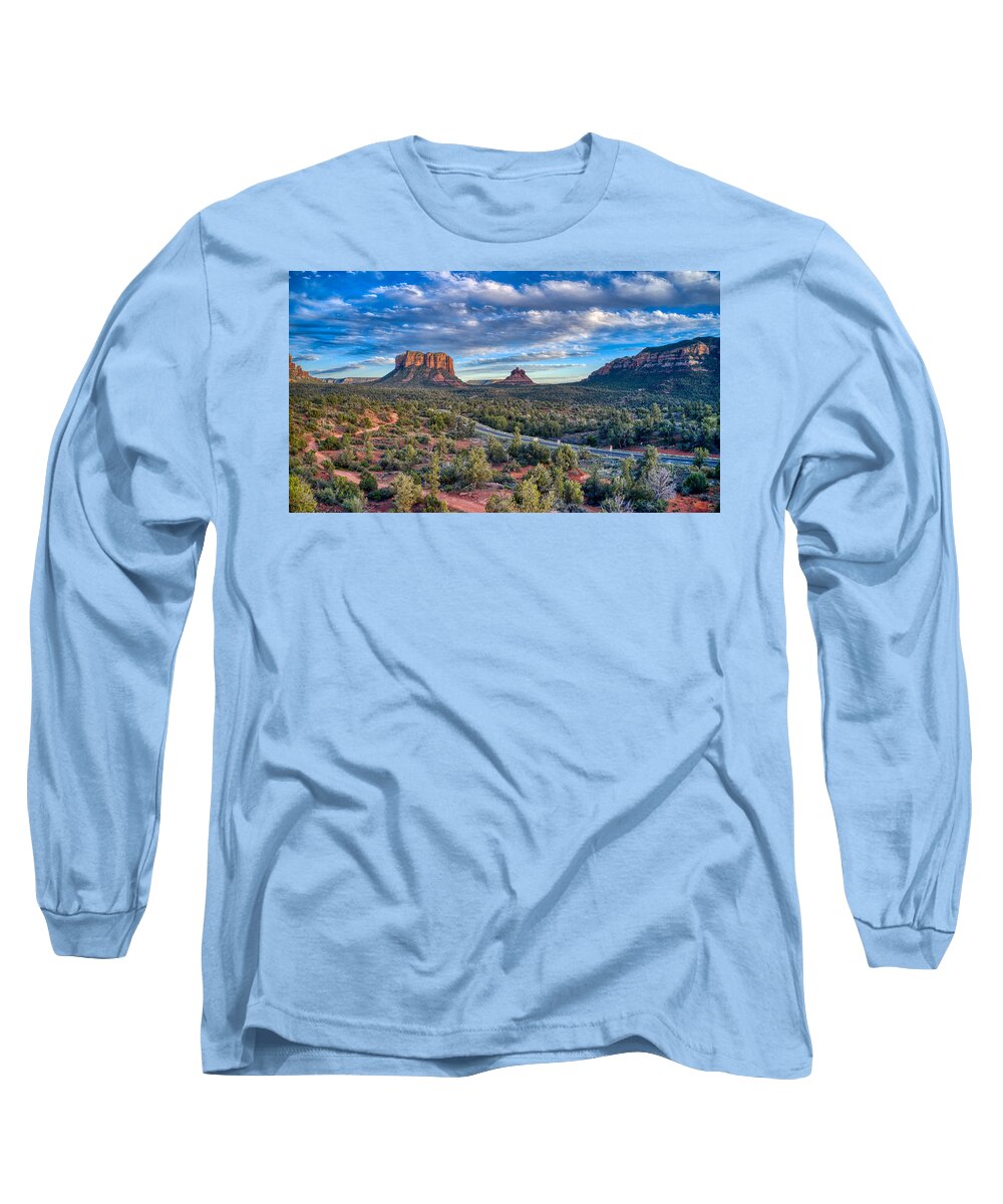 Sky Long Sleeve T-Shirt featuring the photograph Bell Rock Scenic View Sedona by Anthony Giammarino