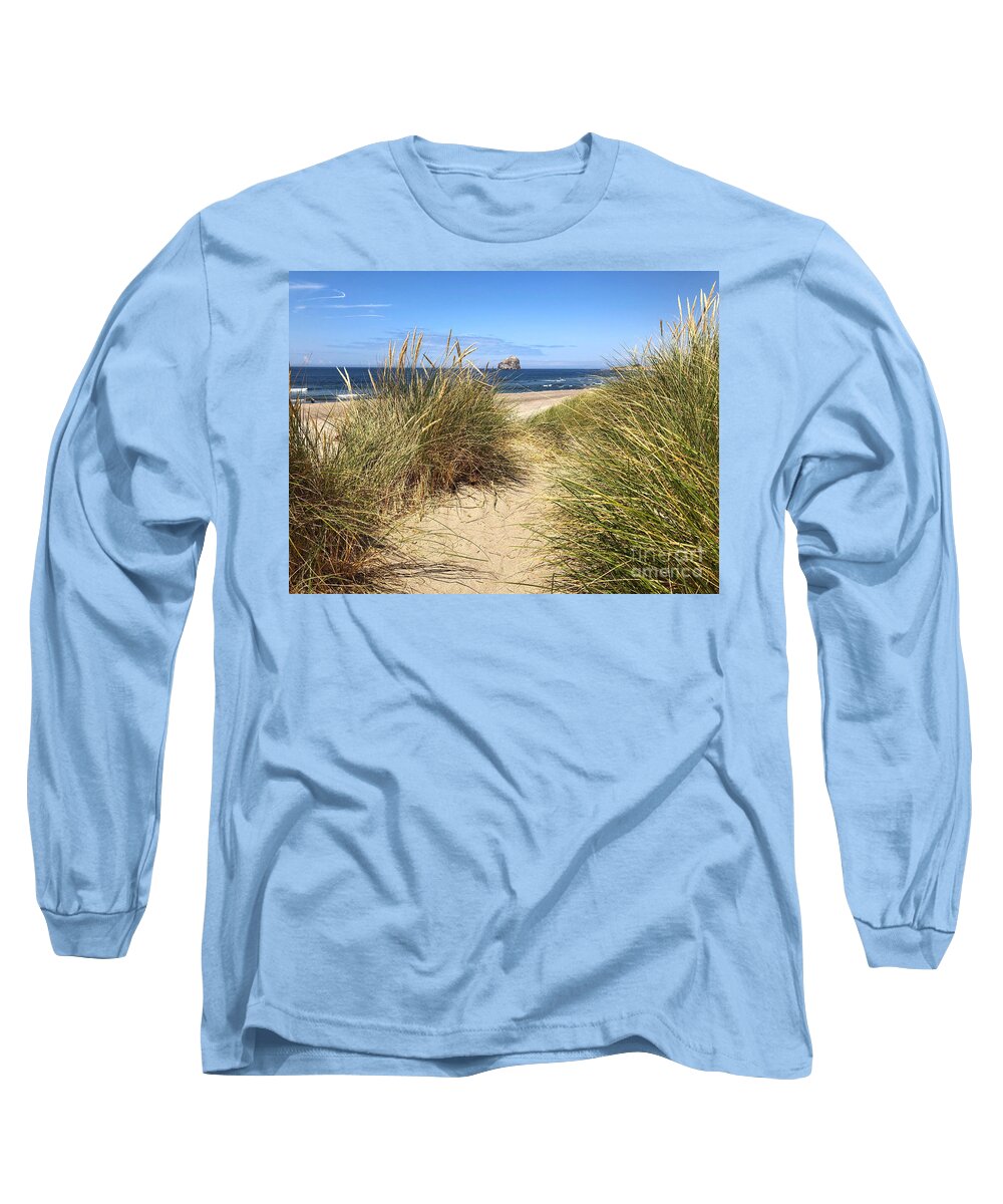 Sea Long Sleeve T-Shirt featuring the photograph Dune Beach Path by Jeanette French