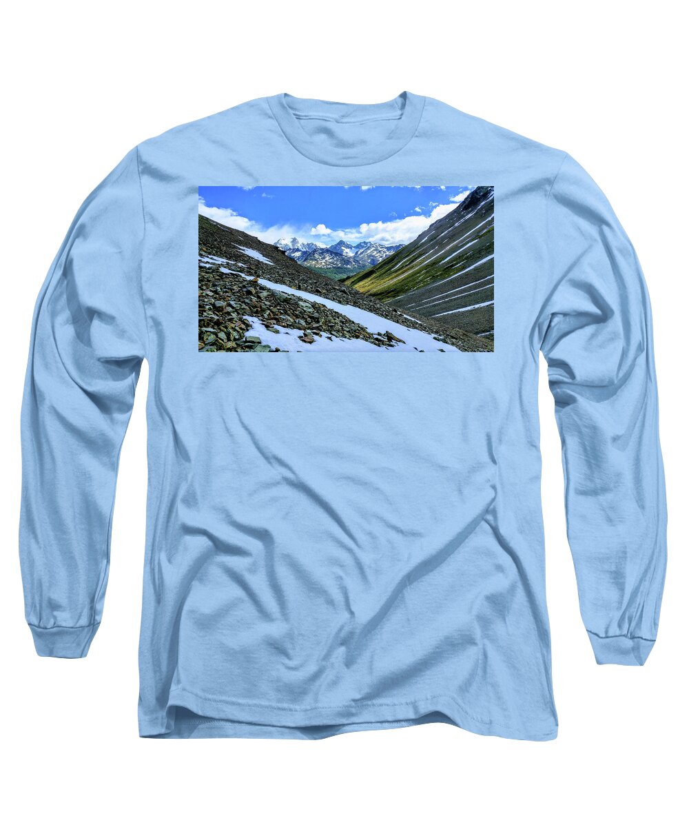Landscapes Long Sleeve T-Shirt featuring the photograph End of the Earth by Leslie Struxness