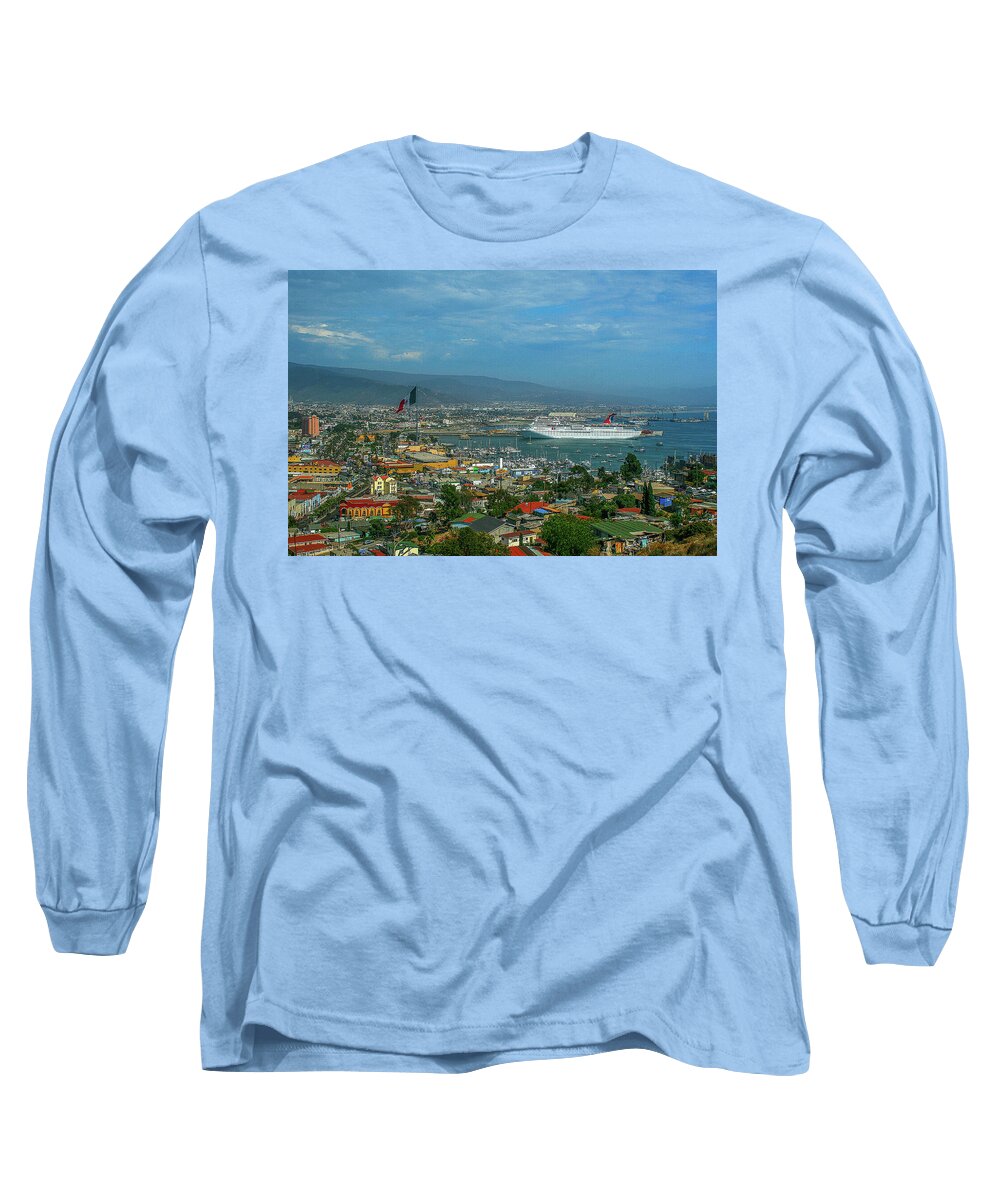 Mexico Long Sleeve T-Shirt featuring the photograph Ensenada Bay, Baja California by Robert McKinstry