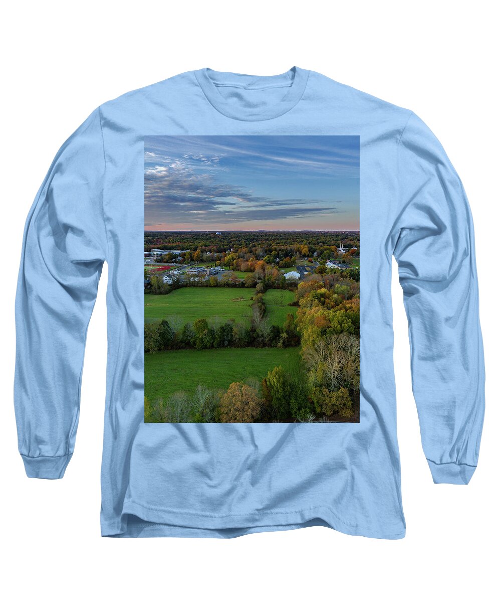 Grass Long Sleeve T-Shirt featuring the photograph Green in the Fall by William Bretton