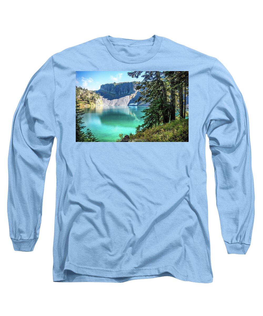Landscape Long Sleeve T-Shirt featuring the photograph Green Waters of Chain Lake by Mark Joseph