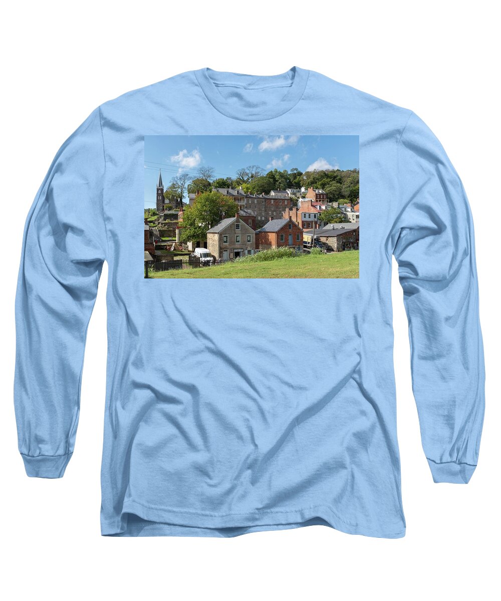 Landscape Long Sleeve T-Shirt featuring the photograph Harper's Ferry, WV by Charles Kraus