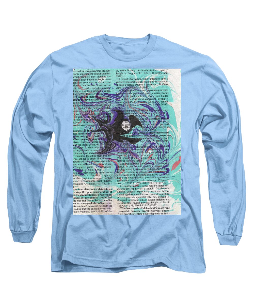 Black Long Sleeve T-Shirt featuring the painting Jeremy by Misty Morehead