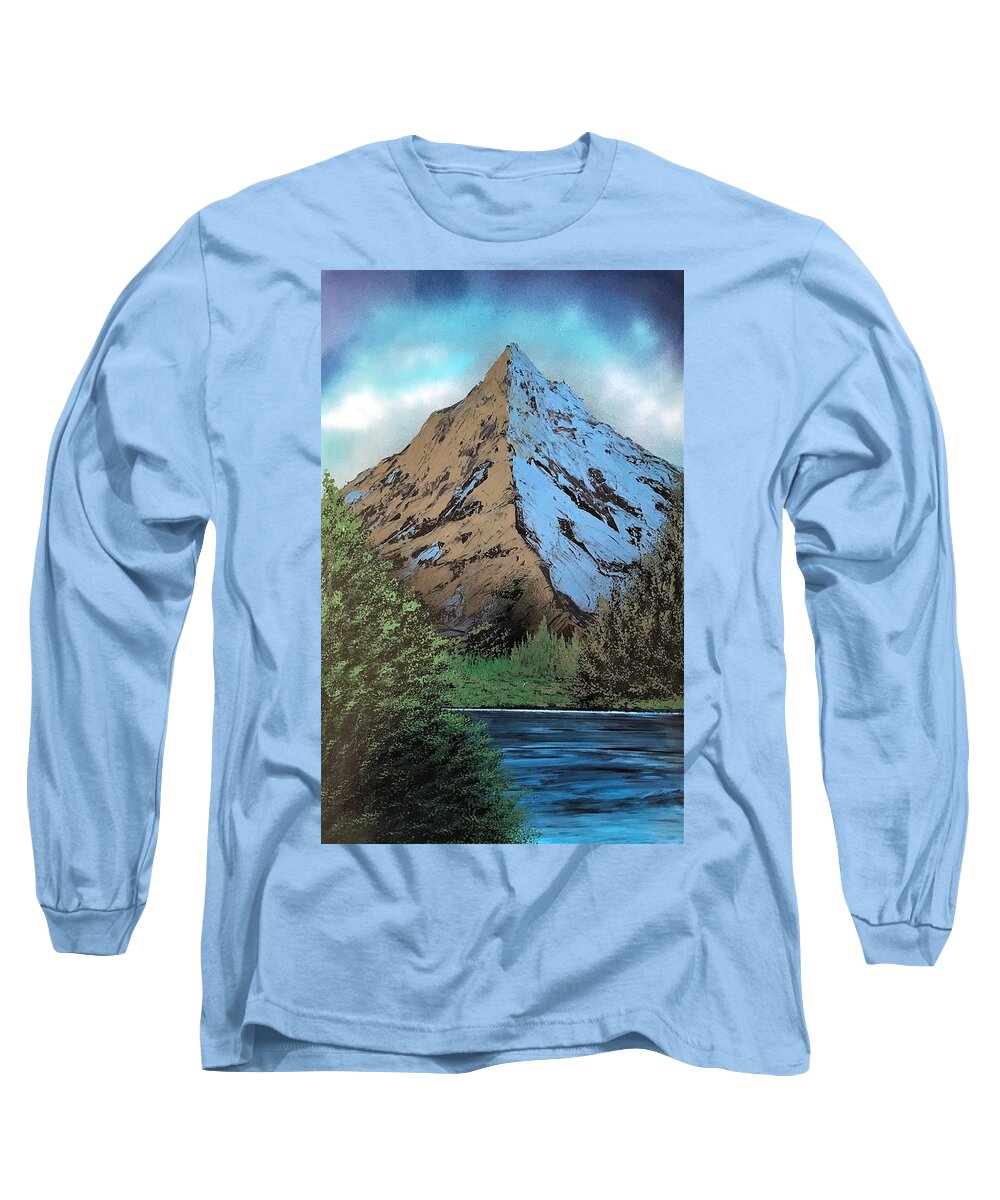  Long Sleeve T-Shirt featuring the painting Landscape by Willy Proctor