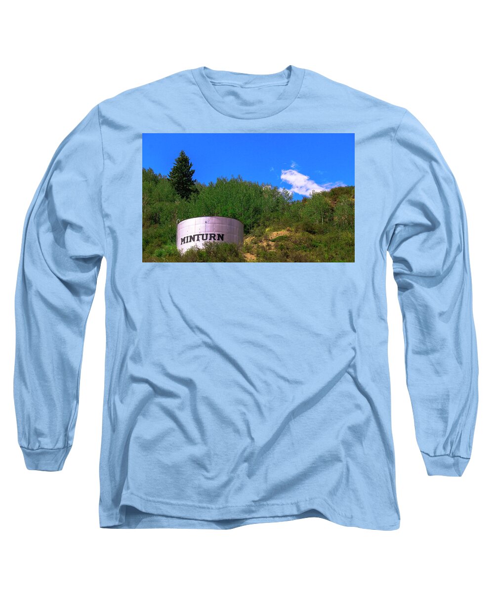 Minturn Long Sleeve T-Shirt featuring the photograph Minturn Water Tower by Ola Allen