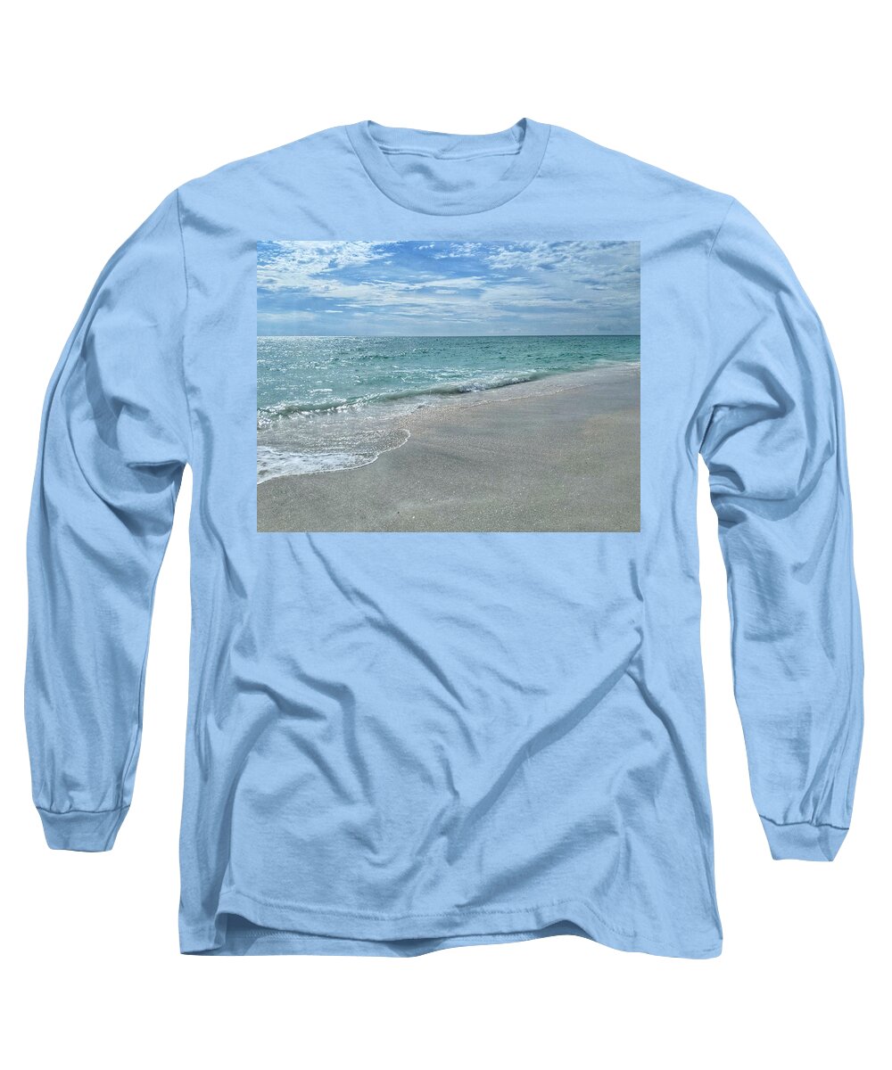 Beach Long Sleeve T-Shirt featuring the photograph Needs Footprints by Portia Olaughlin