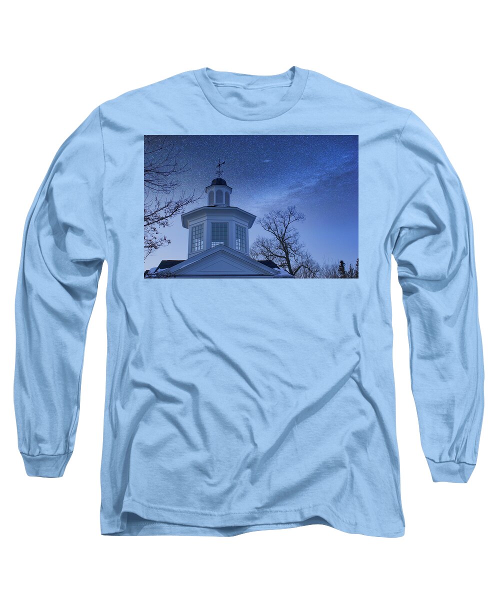 Architecture Long Sleeve T-Shirt featuring the photograph Night sky by Lois Lepisto