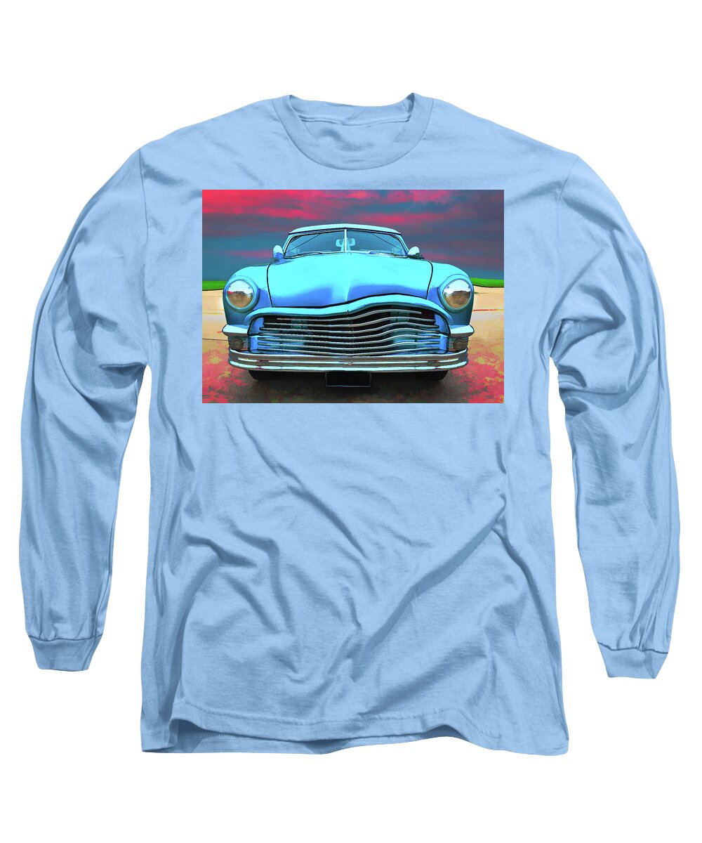 Car Long Sleeve T-Shirt featuring the photograph Sky Blue by Thomas Leparskas