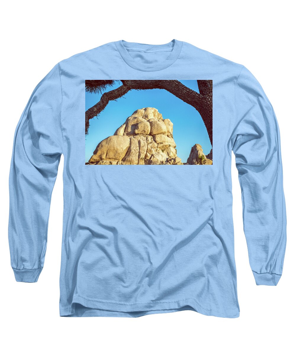 Joshua Tree National Park Long Sleeve T-Shirt featuring the photograph Under A Big Branch Joshua Tree National Park by Joseph S Giacalone