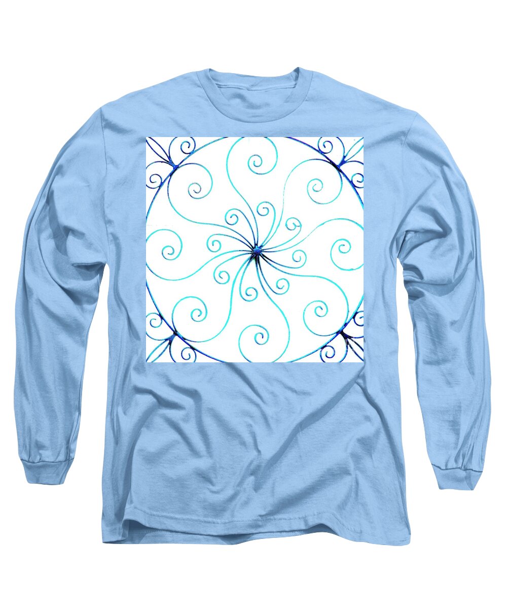 Wrought Iron Gate Long Sleeve T-Shirt featuring the photograph Wrought Iron by Merle Grenz