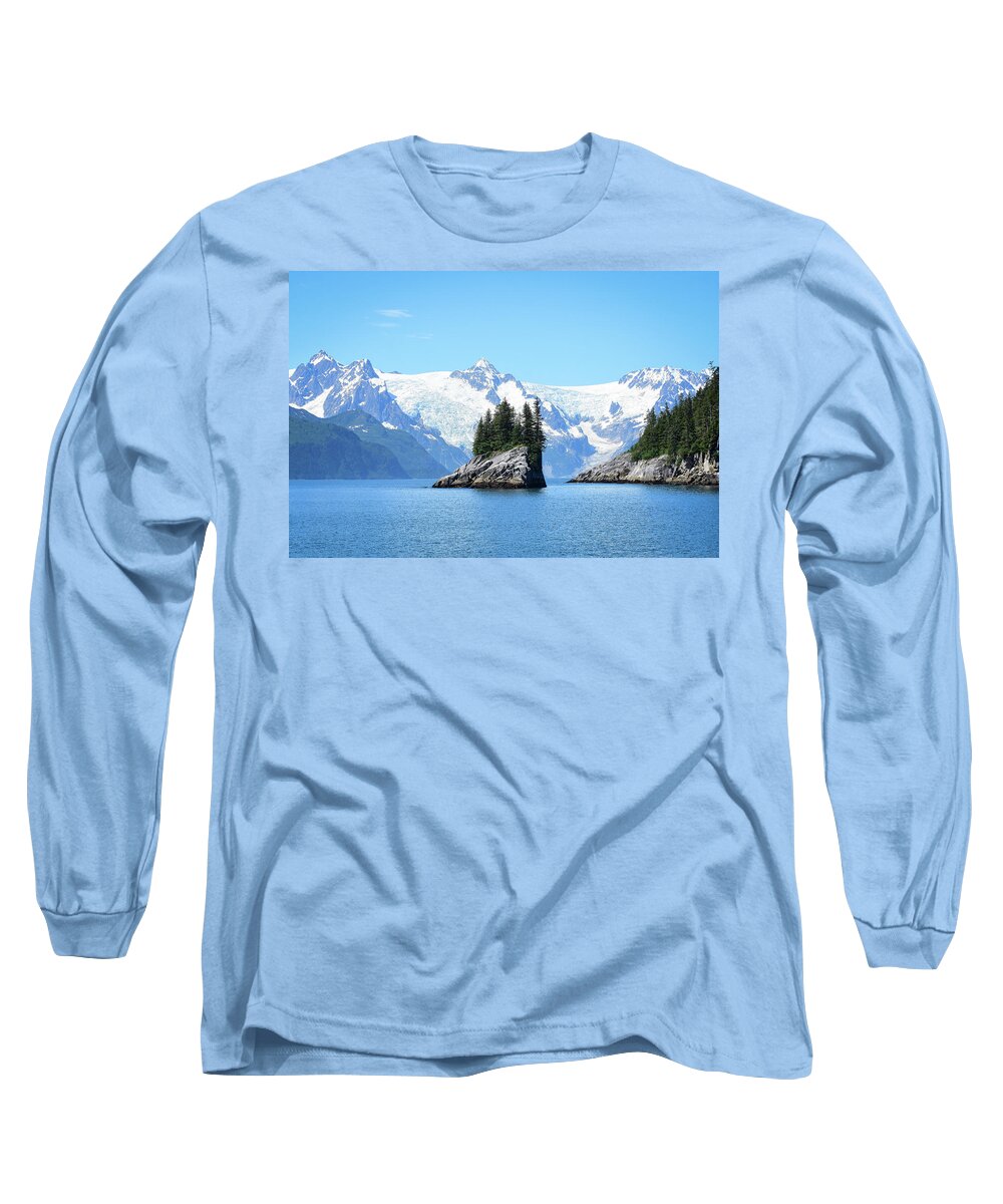 Island Long Sleeve T-Shirt featuring the photograph Alaskan island #1 by Ed Stokes
