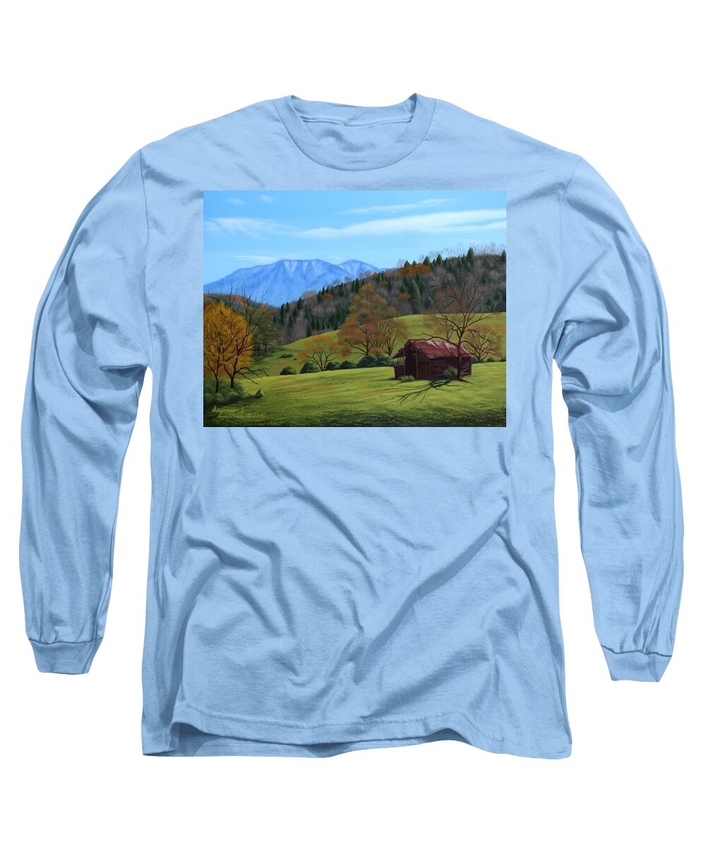 Remnant Long Sleeve T-Shirt featuring the painting Remnant by Adrienne Dye