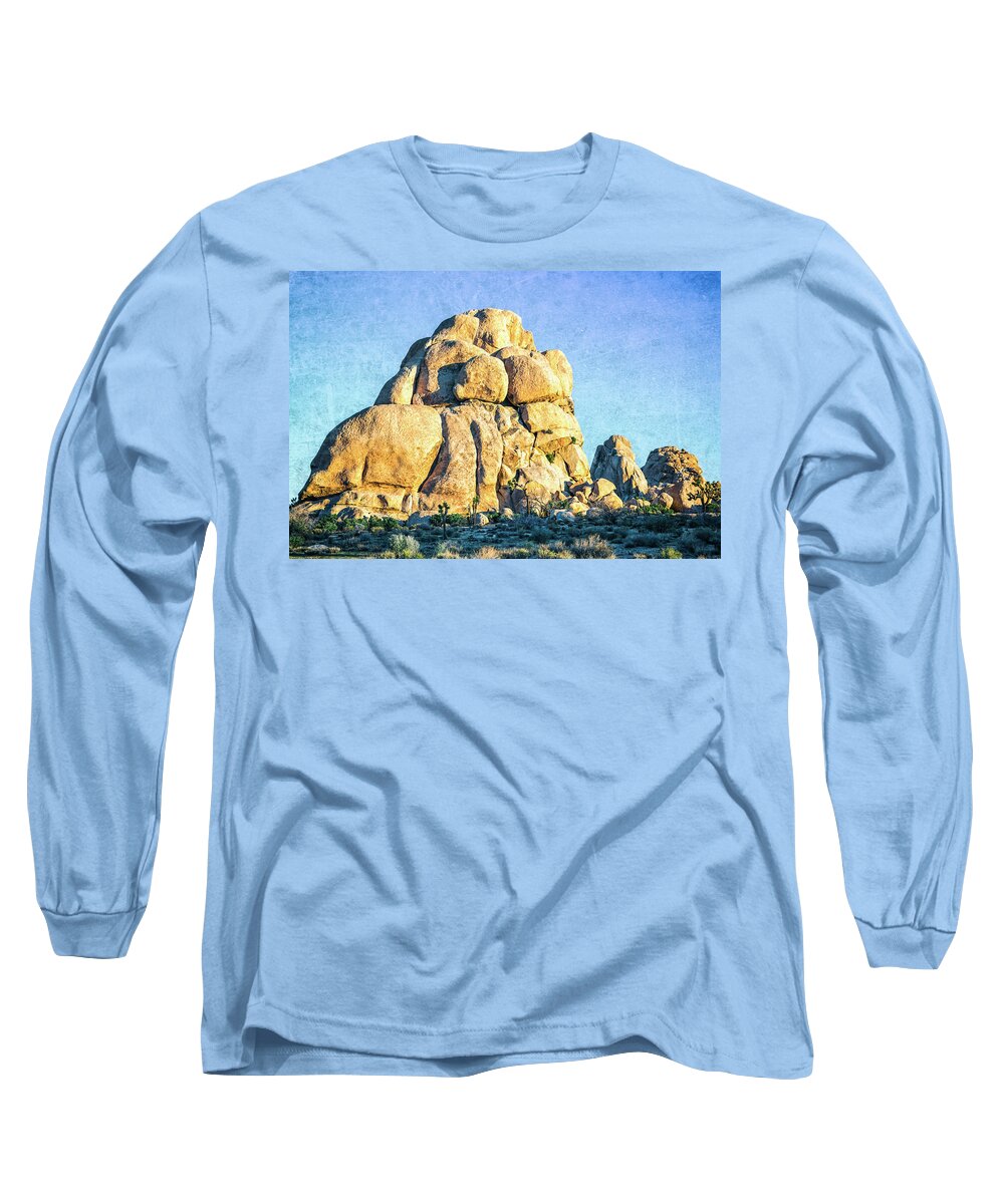 Joshua Tree Long Sleeve T-Shirt featuring the photograph At Intersection Rock 1, Joshua Tree National Park by Joseph S Giacalone