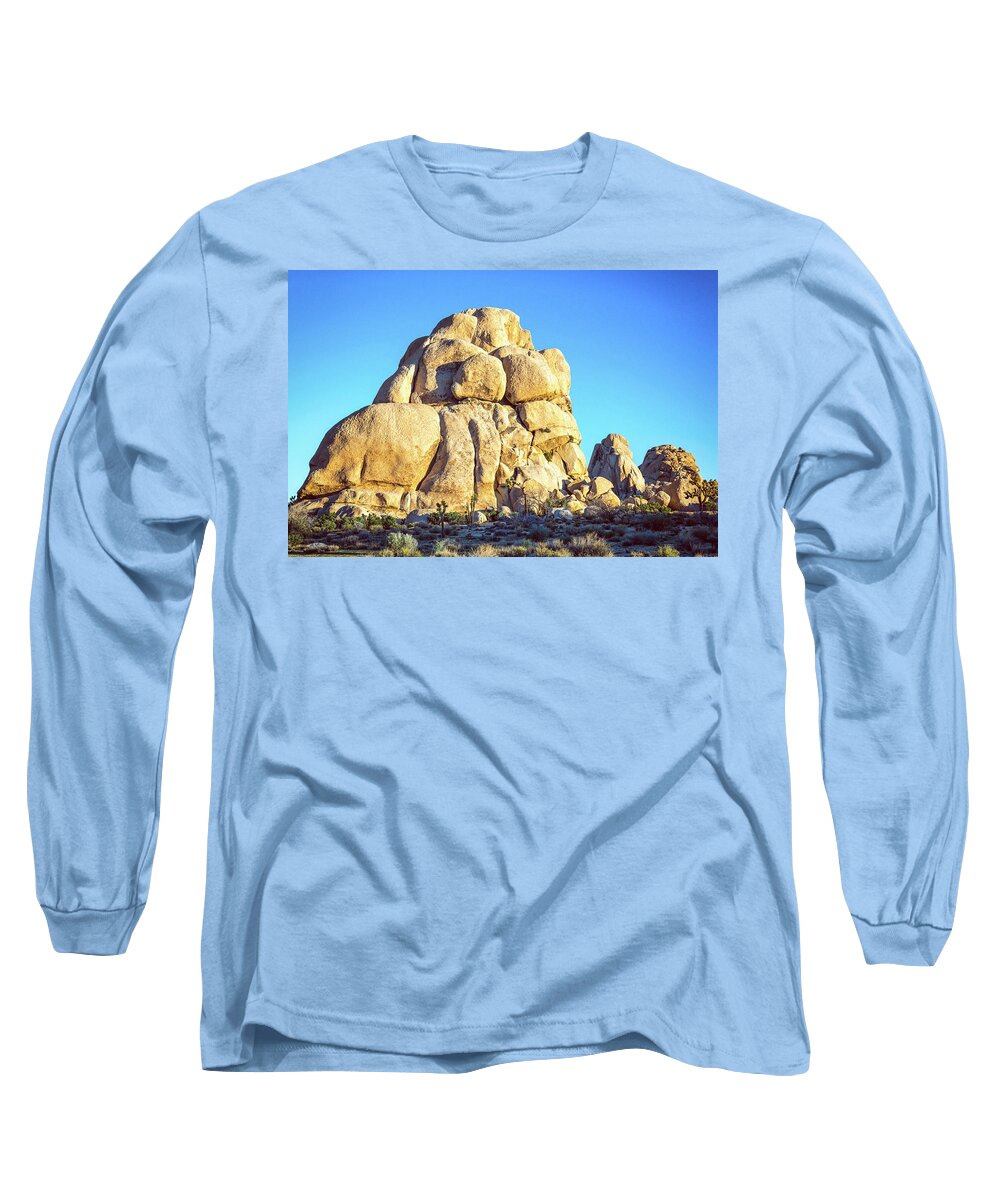 Joshua Tree Long Sleeve T-Shirt featuring the photograph At Intersection Rock 2, Joshua Tree National Park by Joseph S Giacalone