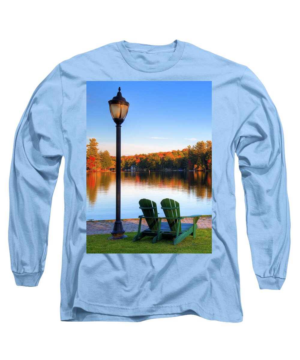 Autumn Relaxation Long Sleeve T-Shirt featuring the photograph Autumn Relaxation by David Patterson
