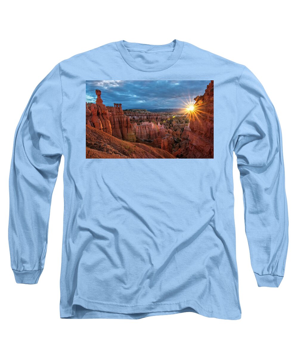 Bryce Canyon Long Sleeve T-Shirt featuring the photograph Bryce Sunrise by Michael Ash